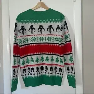 Star Wars Sweaters Star Wars Mens Size M Mandalorian Baby Yoda